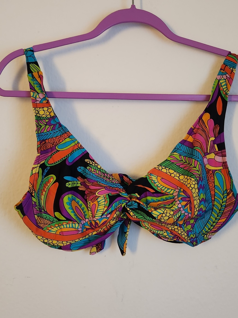 Multicolor Paisley Underwire Bikini Top - Women Swim Bikini